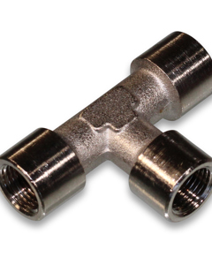 T-piece, brass nickel plated, with 3x1/8" i.t.